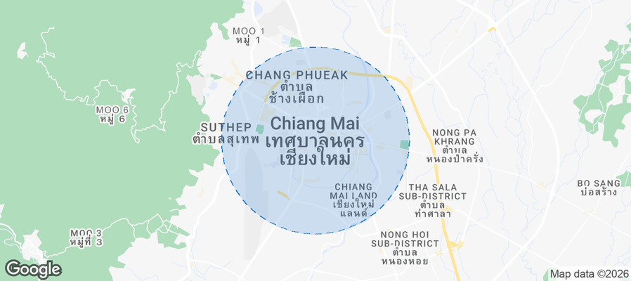 Hang Dong Airbnb map